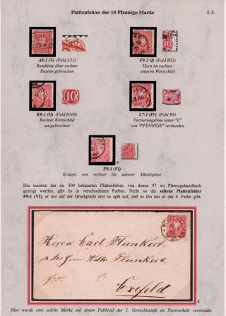 GERMANY - "PFENNIGE" STAMP ISSUE 1875-1879 – sheet 14
