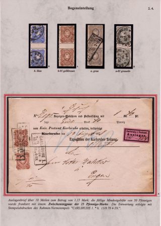 NĚMECKO - VYDÁNÍ "PFENNIGE" 1875-1879 – list 18