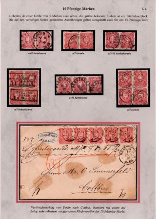 NĚMECKO - VYDÁNÍ "PFENNIGE" 1875-1879 – list 31