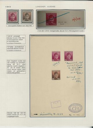 MODERNÍ ČESKOSLOVENSKO, ZAJÍMAVOSTI ZNÁMKOVÝCH VYDÁNÍ 1943 1983 – list 5