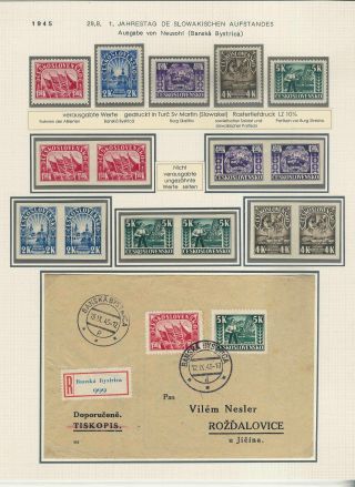 MODERNÍ ČESKOSLOVENSKO, ZAJÍMAVOSTI ZNÁMKOVÝCH VYDÁNÍ 1943 1983 – list 14