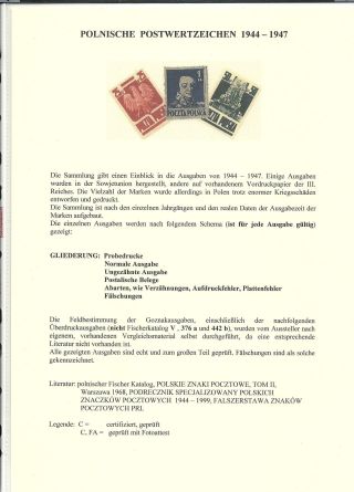 POLISH STAMPS 1944-1947 – sheet 1