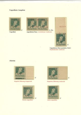 POLISH STAMPS 1944-1947 – sheet 47