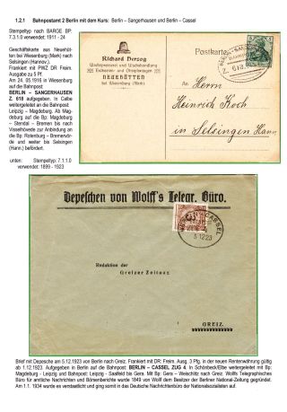 BAHNPOSTEN IM HARZ UND HARZVORLAND – Blatt 20
