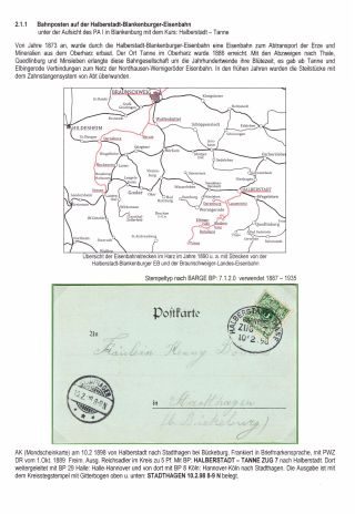 BAHNPOSTEN IM HARZ UND HARZVORLAND – Blatt 30