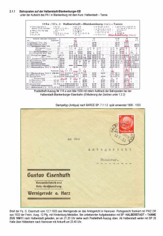 BAHNPOSTEN IM HARZ UND HARZVORLAND – Blatt 32