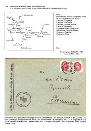 BAHNPOSTEN IM HARZ UND HARZVORLAND – Blatt 35