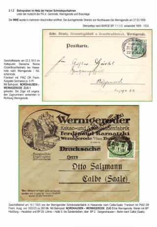 BAHNPOSTEN IM HARZ UND HARZVORLAND – Blatt 37