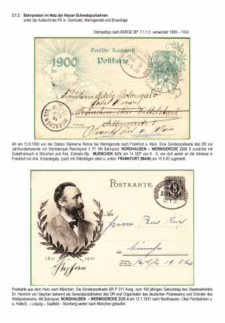 BAHNPOSTEN IM HARZ UND HARZVORLAND – Blatt 38