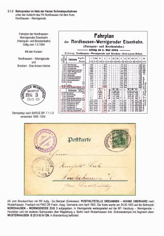 BAHNPOSTEN IM HARZ UND HARZVORLAND – Blatt 39