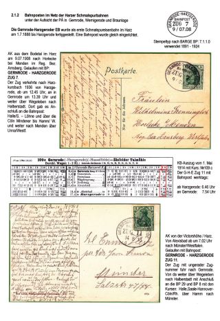BAHNPOSTEN IM HARZ UND HARZVORLAND – Blatt 42