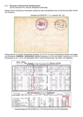BAHNPOSTEN IM HARZ UND HARZVORLAND – Blatt 46