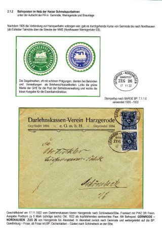 BAHNPOSTEN IM HARZ UND HARZVORLAND – Blatt 47