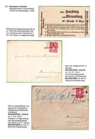 BAHNPOSTEN IM HARZ UND HARZVORLAND – Blatt 55