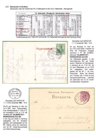 BAHNPOSTEN IM HARZ UND HARZVORLAND – Blatt 58