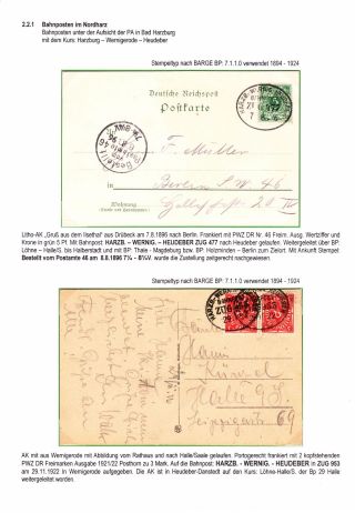 BAHNPOSTEN IM HARZ UND HARZVORLAND – Blatt 60