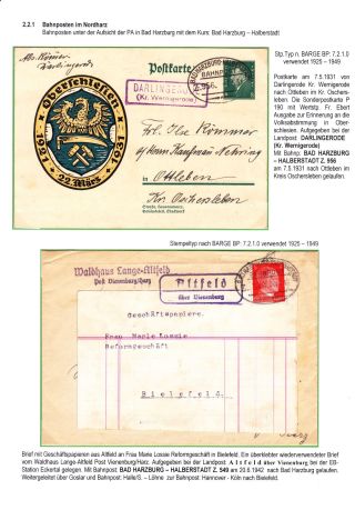 BAHNPOSTEN IM HARZ UND HARZVORLAND – Blatt 61
