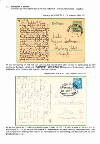 BAHNPOSTEN IM HARZ UND HARZVORLAND – Blatt 62