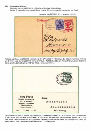 BAHNPOSTEN IM HARZ UND HARZVORLAND – Blatt 69