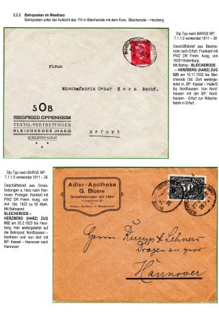 BAHNPOSTEN IM HARZ UND HARZVORLAND – Blatt 70