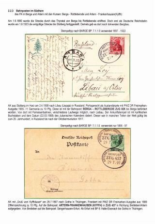 BAHNPOSTEN IM HARZ UND HARZVORLAND – Blatt 74