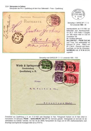BAHNPOSTEN IM HARZ UND HARZVORLAND – Blatt 78