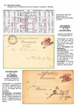 BAHNPOSTEN IM HARZ UND HARZVORLAND – Blatt 79