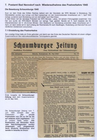 BAD NENNDORF - POŠTOVNÍ HISTORIE – list 65