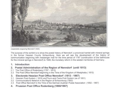 BAD NENNDORF - POŠTOVNÍ HISTORIE