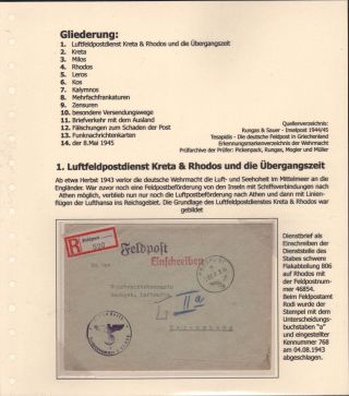 GERMANY - WWII "INSELPOST 1944/45" – sheet 2