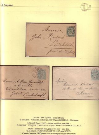 USAGE OF POSTAL STATIONERY BY FRENCH OFFICES IN LEVANT – sheet 46