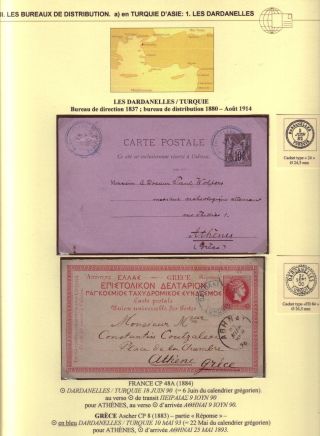 USAGE OF POSTAL STATIONERY BY FRENCH OFFICES IN LEVANT – sheet 61
