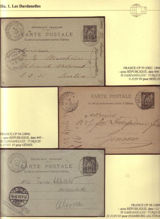 USAGE OF POSTAL STATIONERY BY FRENCH OFFICES IN LEVANT – sheet 63