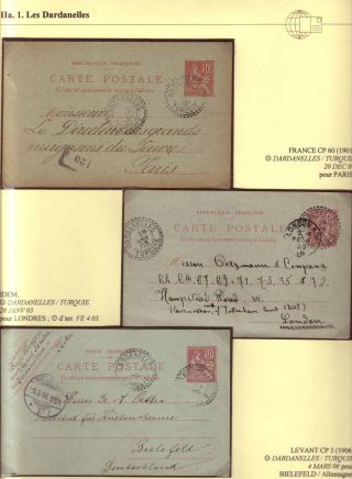 USAGE OF POSTAL STATIONERY BY FRENCH OFFICES IN LEVANT – sheet 64
