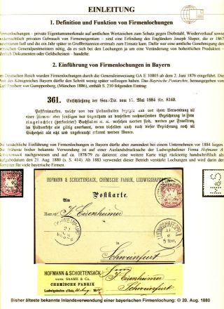 PERFINS OF BAVARIA – sheet 2