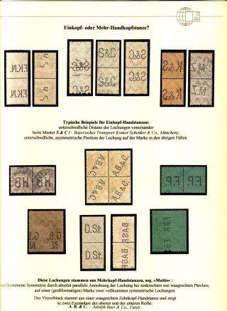PERFINS OF BAVARIA – sheet 7