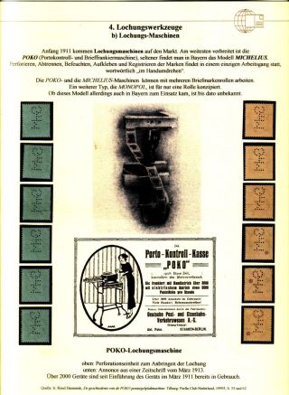 PERFINS OF BAVARIA – sheet 9