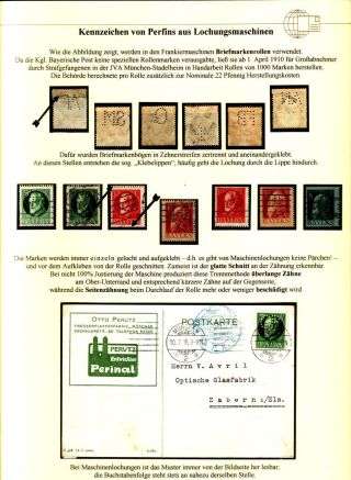 PERFINS OF BAVARIA – sheet 10