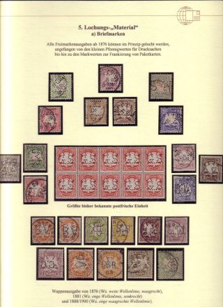 PERFINS OF BAVARIA – sheet 11