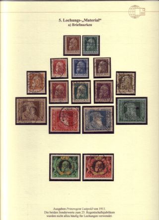 PERFINS OF BAVARIA – sheet 12