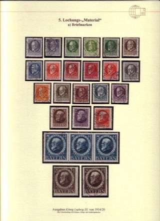 PERFINS OF BAVARIA – sheet 13