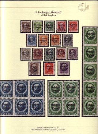 PERFINS OF BAVARIA – sheet 14