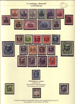 PERFINS OF BAVARIA – sheet 15