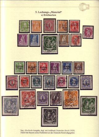 PERFINS OF BAVARIA – sheet 16