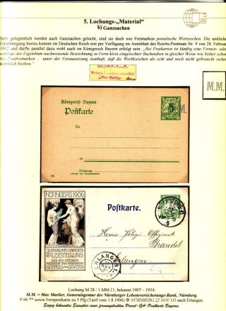 PERFINS OF BAVARIA – sheet 17