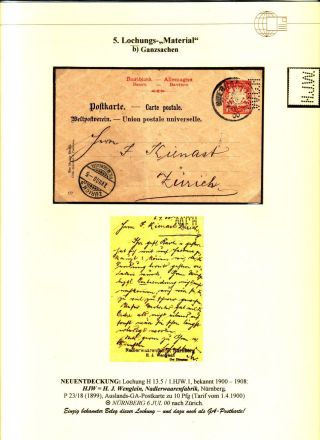 PERFINS OF BAVARIA – sheet 18