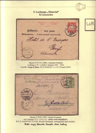 PERFINS OF BAVARIA – sheet 19