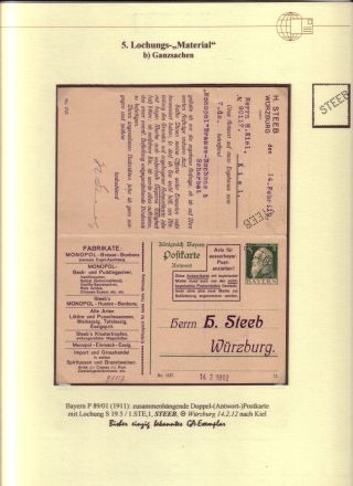 PERFINS OF BAVARIA – sheet 21