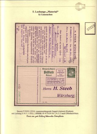 PERFINS OF BAVARIA – sheet 22