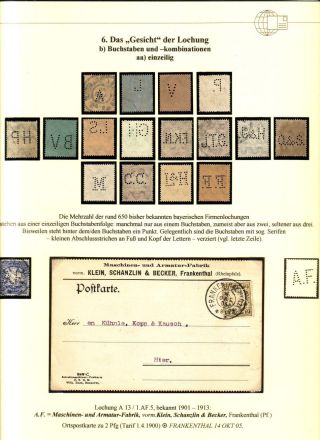 PERFINS OF BAVARIA – sheet 25